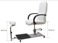 Педикюрное кресло с подножкой для ступни и подставкой для педикюрной ванночки